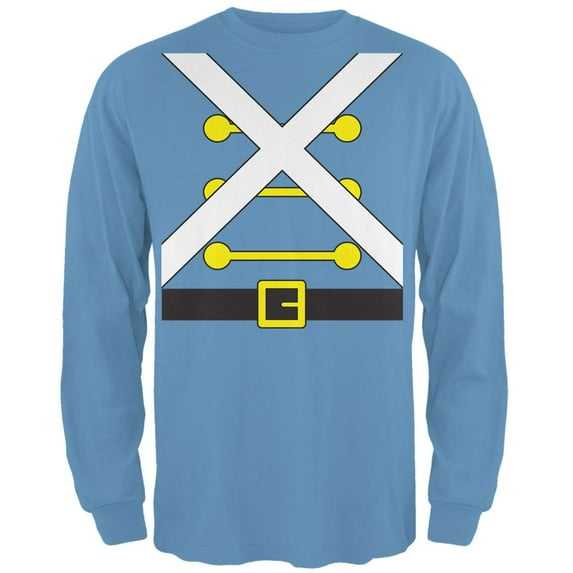 Christmas Toy Soldier Costume Mens Long Sleeve T Shirt