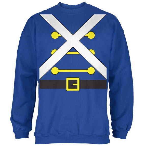 Christmas Toy Soldier Costume Mens Sweatshirt Royal MD