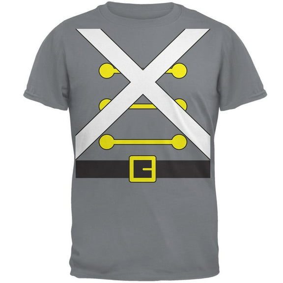 Christmas Toy Soldier Costume Mens T Shirt Gravel X-LG