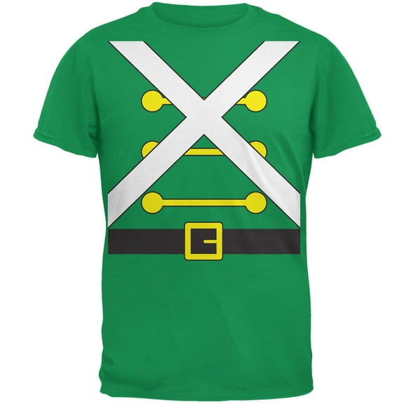 Christmas Toy Soldier Costume Mens T Shirt Irish Green MD