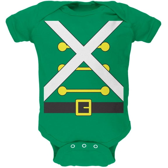 Christmas Toy Soldier Costume Soft Baby One Piece