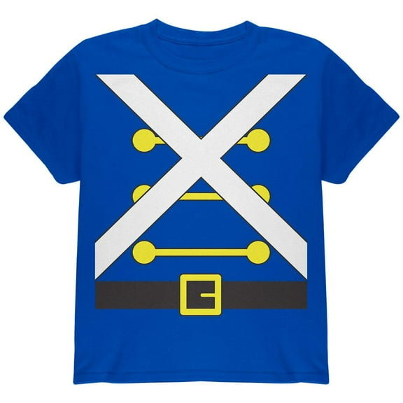 Christmas Toy Soldier Costume Youth T Shirt Royal YSM