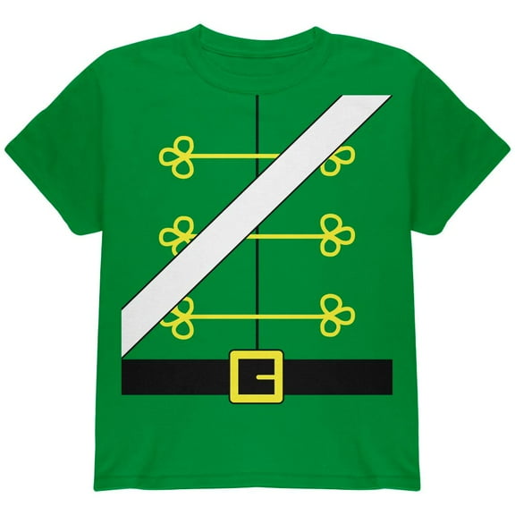 Christmas Toy Soldier Nutcracker Costume Youth T Shirt Irish Green YLG