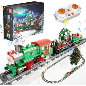 Christmas Train Building Set, Locomotive Model Blocks Kit with Christmas Tree, RC Toy Train Sets, 12039 App and Remote Control Steam Train with Motor (922 Pieces)