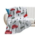 thumbnail image 1 of Christmas Train Cedar Tree Flannel Throw Blanket for Gifts for Women Men Girls Boys All Seasons, 1 of 8
