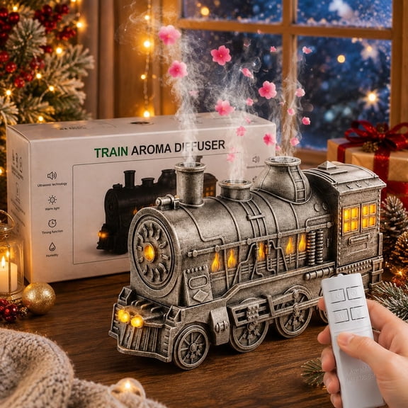 Christmas Train Diffuser, 300ml Train Humidifier Diffuser