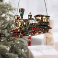 thumbnail image 1 of Christmas Train Flat Acrylic Ornaments - 8in Home & Christmas Tree Decoration, Cute Train-Themed Pendants to Boost Holiday Cheer & Add Festive Ambiance to Holiday Displays, E, 1 of 5