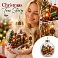 thumbnail image 1 of Christmas Train Ornament with Led Lights, Illuminated Holiday Decor for Indoor Tree Display, Festive Xmas Gift 1 Pack, 1 of 6