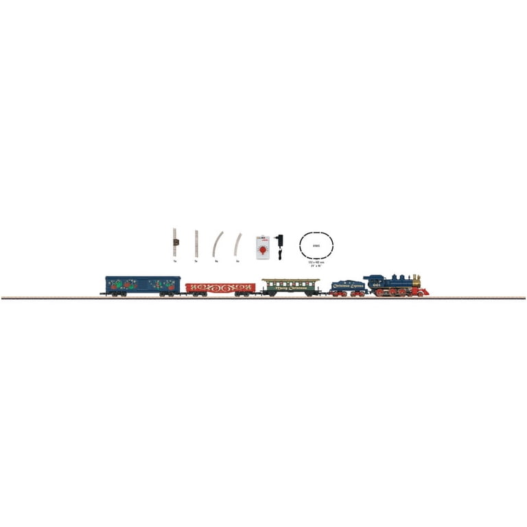 Small Holiday Metal Santa Model-Electric Christmas Train Set, Z