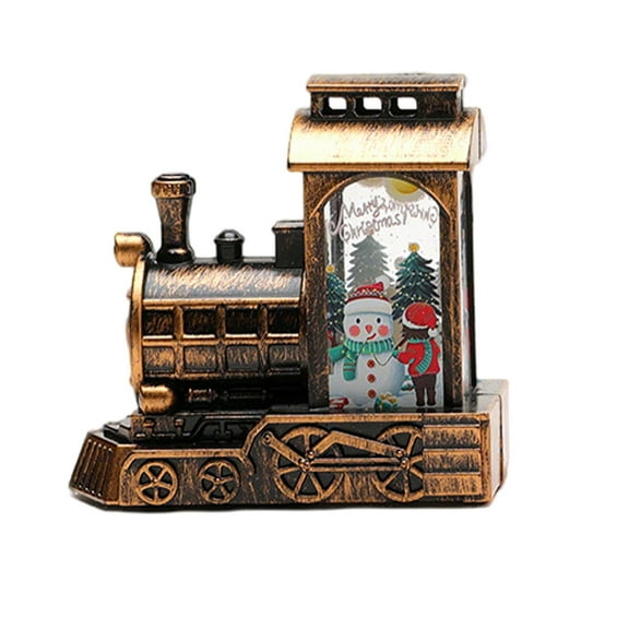 Christmas Train Snow Globe LED Night Light for Christmas Table Centerpiece Decoration and Gift