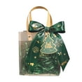 thumbnail image 1 of Christmas Transparent Hand-helds Gift Bag Christmas Eve Apples Gift Box Candy Bag Creatives Souvenir Hand Bag D (Green), 1 of 6