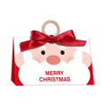 thumbnail image 1 of Christmas Treat Bags, 6.69X3.94X3.34" Santa Printed Paper Gift Bags with Wooden Handle, Christmas Candy Holders, Bow Decor Holiday Goodie Bags, Christmas Cookie Containers, Xmas Party Favor Pouches, 1 of 6