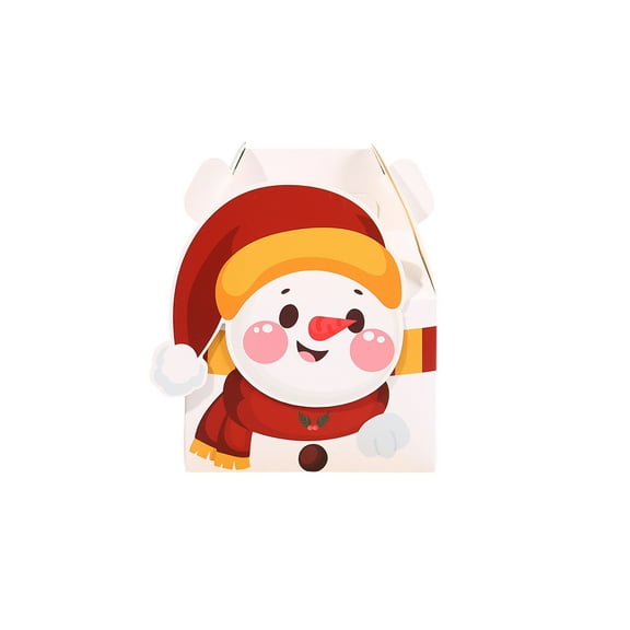 Christmas Treat Boxes, 28PCS Plaid Santa Elf Snowman Elk Gingerbread Xmas Cardboard Present Candy Cookie Boxes, Christmas Apple Boxes, Christmas Eve Packaging Holiday Party Favor Supplies