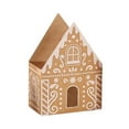 thumbnail image 1 of Christmas Treat Boxes Candy Gingerbread House Mini Christmas Party Favor Box Small Paperboard Gift Container for Xmas Holiday Party Treat Cookie Goodie Snack Gift Packaging, 1 of 7
