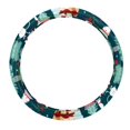 thumbnail image 1 of Christmas Tree 14.5 Inch Printing PVC Leather Auto Accessories Steering Wheel Covers Car Wheel Cover, 1 of 1