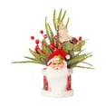 thumbnail image 1 of Christmas Tree 14.7inch Christmas Table Decoration Red Christmas Centerpieces for Tables Mini Christmas Tree Artificial Plants Pines Needles Pines Cones Berries Decoration for Mantel Decor, 1 of 7