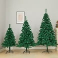 thumbnail image 1 of Christmas Tree 17.72inch Green Artificial Christmas Tree Frosted Snow Flocked Christmas Pines Tree With Metal Stand And 200-Lush Branch Tips Easy Assembly for Indoor Outdoor Holiday Home Decor, 1 of 4