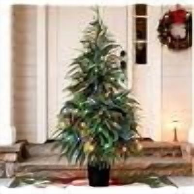 Led Panel Christmas Tree Christmas Tree, 4.5ft Pre Lit PE Potted Tree with Black Planter,Medium ...