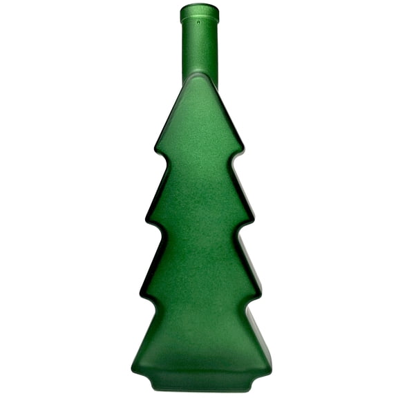 Christmas Tree 500ml Bottle - Green Frosted (Cork not Included) by Home Brew Ohio