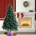 thumbnail image 1 of Christmas Tree 6FT Iron Leg White PVC 650 Branches Christmas Decorations, 1 of 7