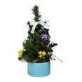 thumbnail image 1 of Christmas Tree 7.9inches Artificial Small Christmas Tree Ornament Mini Christmas Tree Flocked Tabletop Tree with Hanging Ornaments for Christmas Desktop Bedroom Home Indoor Decoration, 1 of 7