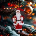 thumbnail image 1 of Christmas Tree Acrylic Santa Ornament - Holiday Small Hanging Decoration, Easy-Hang Santa Pendant for Tree Mantel Window Car, 1 of 6