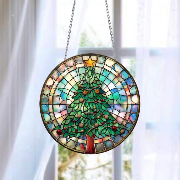 Christmas Tree Acrylic Suncatcher, Acrylic Window Hanging, Unique Holiday Decor, Christmas Gifts, Xmas Gifts, Christmas Window Decor