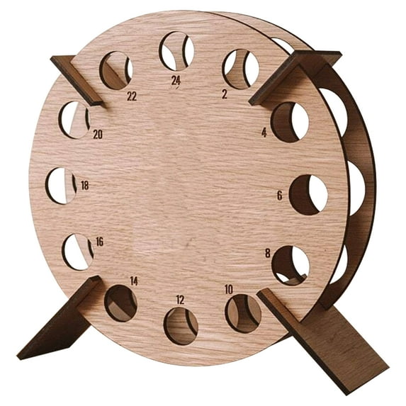 Christmas Tree Advent Calendar Wine Rack Ooden Wood High Quality Durable Creative Brown Holiday Party Home Decoration