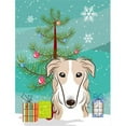 thumbnail image 1 of Christmas Tree And Borzoi Flag Garden Size, 1 of 1