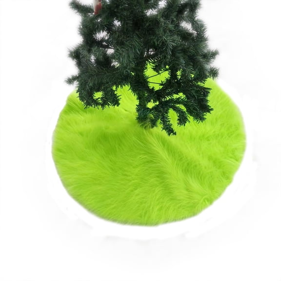 Christmas Tree Apron: 30.71/35.43/47.24 Inches Artificial Christmas Decorative Tree Apron, And Soft Green Furry Tree-shaped Covering, Suitable For