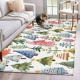 thumbnail image 1 of Christmas Tree Area Rug 4x6 Washable Rug Non Slip Xmas Trees Winter Botanical Abstract Large Area Rug Indoor Floor Carpet for Entryway Bedroom Kitchen Living Room Home Office Dining Room Nursery, 1 of 8