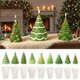 thumbnail image 1 of Christmas Tree Aromatherapy Candle Gypsum Mould - DIY Christmas Decoration Mould for Making Tree-Shaped Candles & Gypsum Ornaments, Home Holiday Craft Tool, 3.94*4.17in, G, 1 of 3