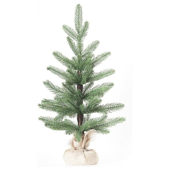 Christmas Tree Artificial 22in Realistic Mini PE Xmas Tree for Table Desk Home Christmas Decorations