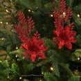 thumbnail image 1 of Christmas Tree Artificial Flower Pick - Holiday Flower Decoration Floral Pick, Reusable Plastic Artificial Flower for Wedding Tree Vase Party Favors Table Centerpiece, 1 of 6