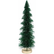 Artificial Green Glitter Christmas Tree 11"