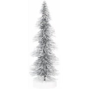 Christmas Tree Artificial Silver Glitter 11"