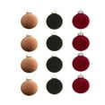 thumbnail image 1 of Christmas Decorations - 12Pcs 6CM Flocked Christmas Ball Pendant,Multi-functional Shatterproof Christmas Decor,For Christmas Tree,Table, Fireplace, Stairs, Wreaths And More., 1 of 1