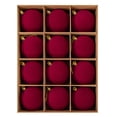 thumbnail image 1 of Christmas Tree Ball Ornaments Set Flocked Velvet Texture 2.4 Inch Round Baubles 12 Pack Christmas Tree Decorations for Indoor Holiday and Home Party Use, 1 of 6