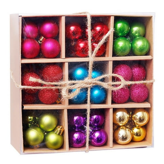 Christmas Tree Balls, 99pcs 3cm Multicolor Christmas Hanging Ornament Ball Shatterproof Xmas Tree Decoration Baublesfor for Holiday Wedding Party Decoration