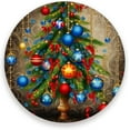 thumbnail image 1 of Christmas Tree with Balls Coasters Absorbent Moisture Non-Slip Drink Coaster Ceramic Stone with Cork Base Desktop Protection Prevent Furniture Damage 2PCS Home Decor, 1 of 6