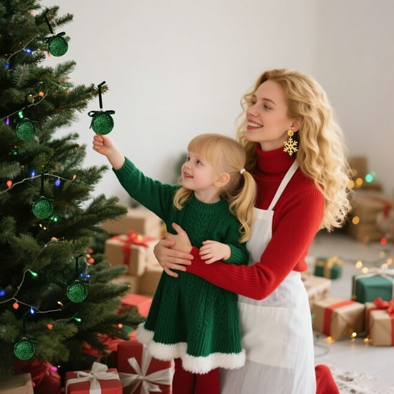 Christmas Tree Balls Ornaments 16 Pack Bow Christmas Ball Ornaments Christmas Tree Decorations L