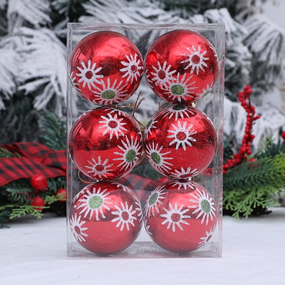 Christmas Tree Balls Ornaments Set, Plastic Hanging Pendants for Holiday Party Decor, Festive Home Decoration, Indoor Outdoor Xmas Decor, Bulk Pack for Seasonal Celebrations