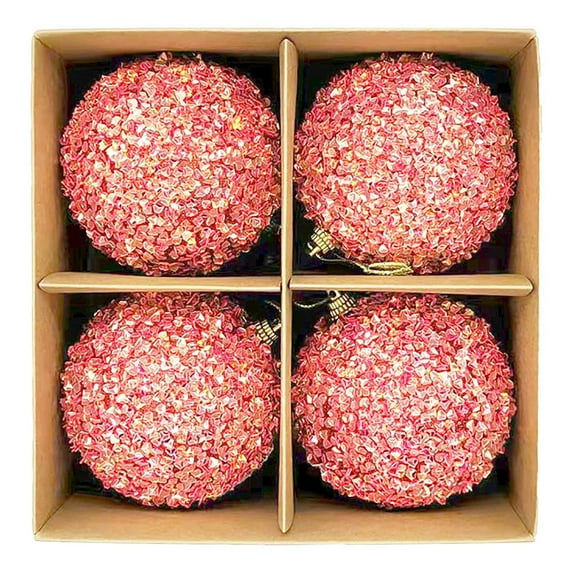 Christmas Tree Baubles, Hanging Ornament Decor, Ball Decorations, for Home Party, Hotel Restaurant Display, Holiday Tree Branches | Red KTFgvq