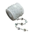thumbnail image 1 of Christmas Tree Beads Garland Decoration,196.85'' Silvery Clear Pearl Strands Chain for Christmas Tree Decor,Fireplace Mantle Mantel Crafts and Holiday Décor, 1 of 6
