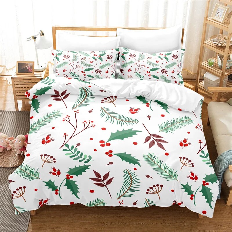 Christmas Tree Bedding Set Animal Theme Duvet Cover Set Fashion Duvet Cover Children's Bedroom