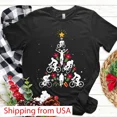 thumbnail image 1 of Christmas Tree Bicycle Bike Love Festive Season Gift Funny Ride Unisex T-Shirt, up to size 5XL, 1 of 2