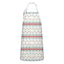 Christmas Tree and Bird Apron-Garden Aprons for Women with Pockets-Cotton Linen Waterproof Kitchen Cooking Gardening Aprons Adjustable for Kitchen,Cooking,BBQ and Salon 32"x27"