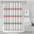 thumbnail image 1 of Christmas Tree and Bird Pattern Shower Curtain 72"x72" ,Bathroom Decorative Shower Curtains Set with 12 Hooks,Modern Waterproof Washable Shower Curtain, 1 of 6