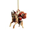 thumbnail image 1 of Christmas Tree Birth Ornament 2D Acrylic Pendant for Holiday Celebration Keepsake Festive Shape Doll Year Commemorative Decoration, 1 of 3