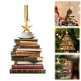 thumbnail image 1 of Christmas Tree Book Ornament 2025 Christmas Book Tree Ornament Book Ornament for Christmas Tree Book Lover Christmas Ornaments for Book Lovers Book Reader Librarian/ Christmas Acrylic Pendant H, 1 of 8
